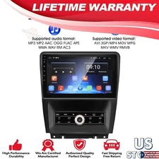 For Ford Mustang 2010-14 Android 12 Car Radio Stereo Wireless Carplay GPS w/Cam