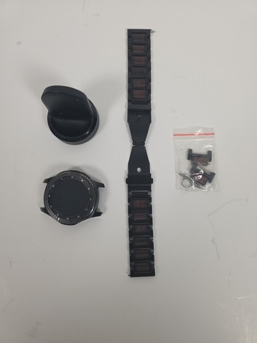 Montre connectée Samsung Gear S3 Frontier 46 mm boîtier en acier avec bracelet ÉCRAN FISSURÉ - - Photo 6 sur 6