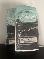 Vintage National Fine Hosiery Firm Support Total Health Stockings Lot of 2