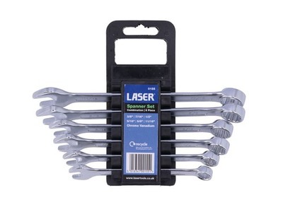 Laser Tools AF Combination Spanner Set 3/8'' - 11/16'' 6pc 0155