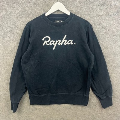 Rapha Pullover Herren Medium Schwarz Logo Sweatshirt Rundhals Sweater Spell Out Top