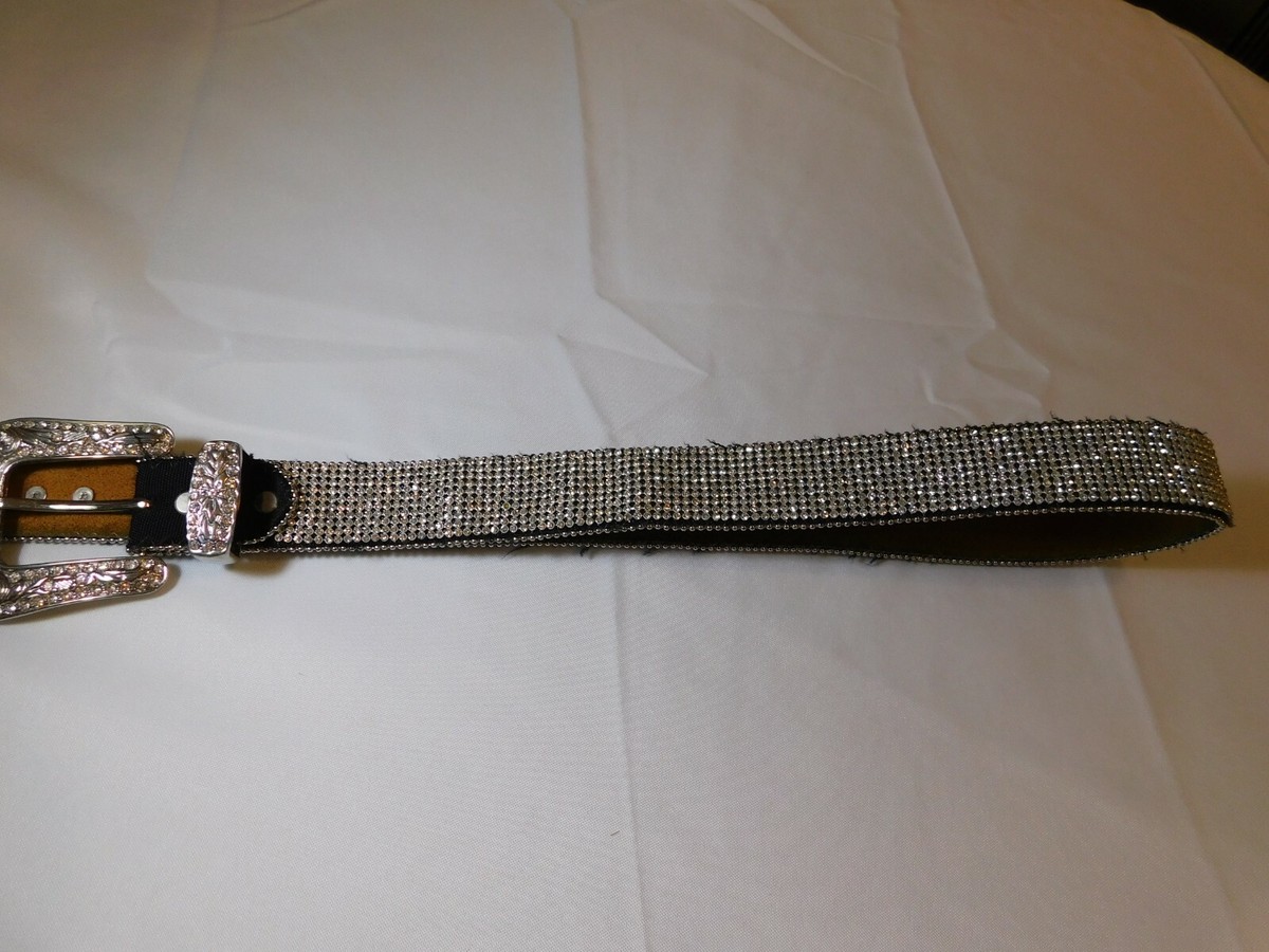 WB Atlas belt BLING rhinestones western cowgirl M 100/40 