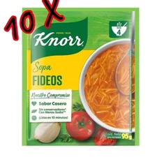 Knorr Sopa Pasta Soup Fideo Tomato Pasta 3.35oz Pack of 10