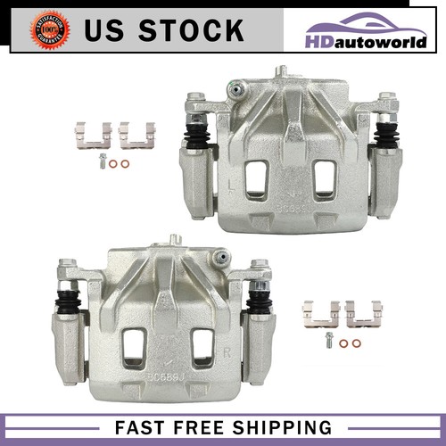 2x For 2015 16 17 18 2019 SUBARU OUTBACK Front Disc Brake Calipers With Bracket - Picture 3 of 7