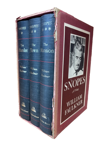 William Faulkner Vintage Snopes Trilogy 1964 Box Set Hamlet Town Mansion