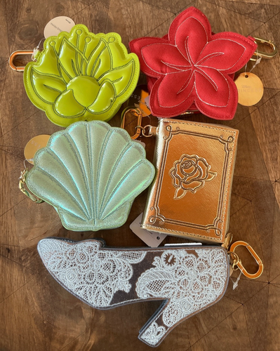 DISNEY PRINCESS COIN PURSE Belle Moana Tiana Ariel & Cinderella Bath Body Works
