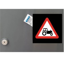D5 Geocache Hide Geocaching Warning Sign Magnetic Caution Tractor