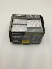 (BOX OF 100) Powerpro Blue Flat-Head Concrete Screw Anchors 1/4" x 4"