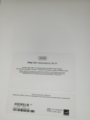 Zestaw 3 pustych pustych pudełek na iPada Apple 9. generacji, 8. generacji BEZ IPADÓW W ZESTAWIE. TYLKO PUDEŁKA - Zdjęcie 4 z 6