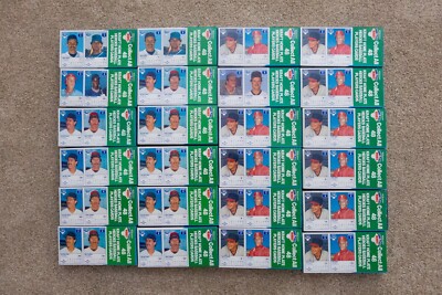 1987 Kraft Home Plate Heroes Cards 24 Boxes Uncut Boggs Schmidt Mattingly Etc