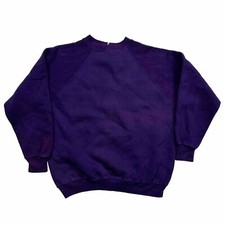 Vintage 60s Springfoot Cotton Pullover Sweatshirt Plum Purple Mens Size Medium