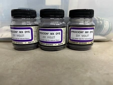 Jacquard Procion MX Fiber Reactive Dyes 2/3 fl oz Violet 231 Quantity 3
