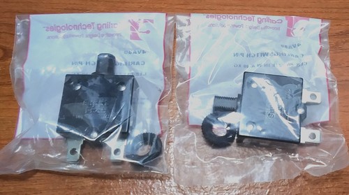 2 Genuine Carling Push to Reset Panel Mount AC/DC 40 amp Circuit Breakers - Picture 2 of 3