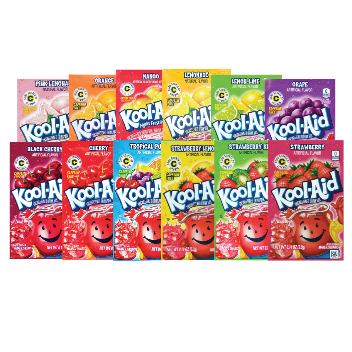 Kool-Aid Pineapple Unsweetened Soft Drink Mix 0.14 Oz for sale