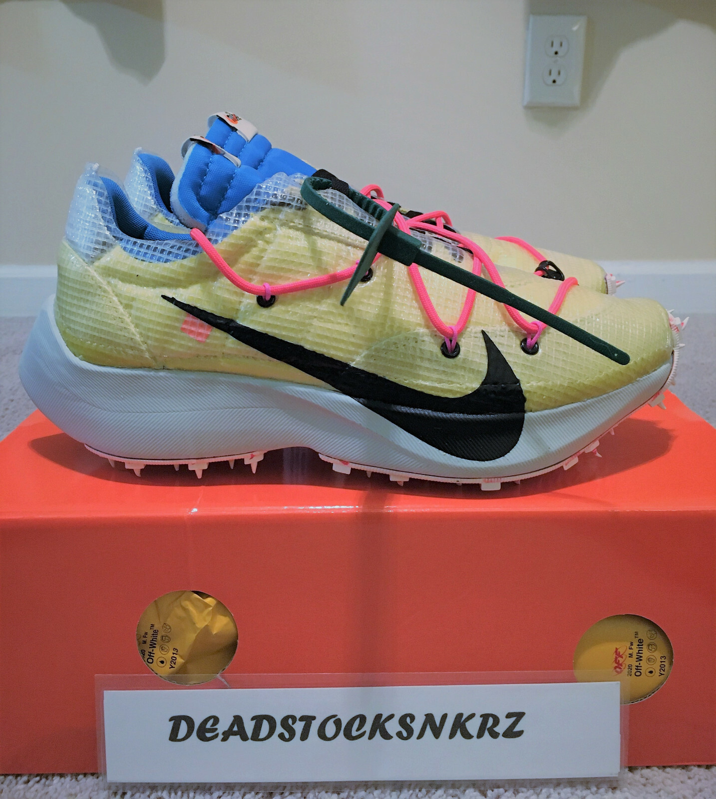 OFF WHITE X NIKE W Off White X Nike Vapor Street Tour giallo nero CD8178 700 taglie