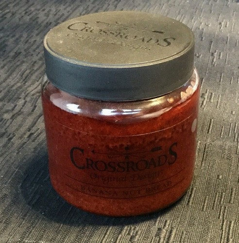 CrossRoads 16oz Scented Jar Candle - Banana Nut Bread - Burns Hours 80-100 NIB - Picture 2 of 5
