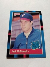 1988 Donruss Baseball Jack McDowell Rookie Card #47  Factory Set Break NM-MT