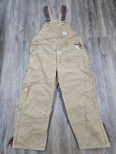 Vintage Carhartt Insulated Bib Overalls 6FBQZ Tag 40x30 40x26