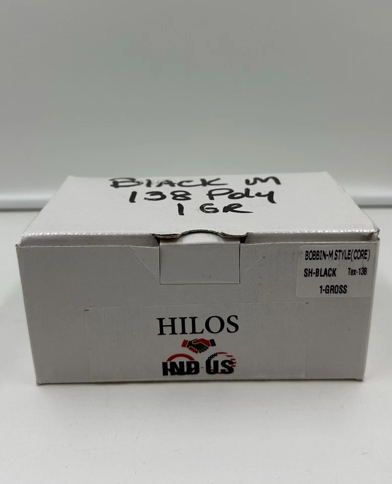 TEX 138 STYLE M NEW BLACK POLYESTER BOBBINS W/CORE 1 GROSS (144 PCS) - Image 4 of 4