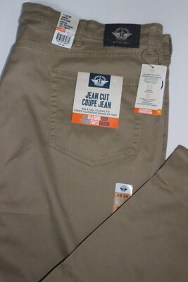 DOCKERS ALL SEASON TECH JEAN CUT STRAIGHT FIT KHAKI PANTS SZ: 48 X