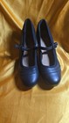 CLARKS BLACK LEATHER MARY JANE WOMENS HEELS SIZE 8 M STURDY NICE  — photo 7