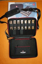 Nuevo HOHNER MARINE BAND LLAVES CLÁSICAS A Bb C D E F G 7 ARMÓNICAS con FLEXCASE grande