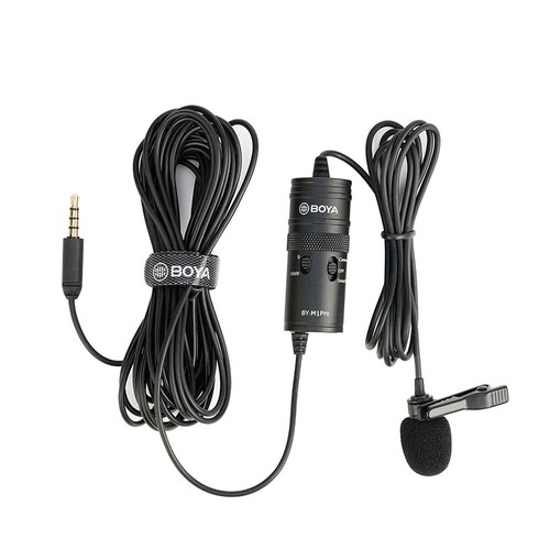 BOYA BY-M1 Pro 6M Lavalier Microphone 10dB Monitoring For PC Smartphone Camera - Picture 4 of 9
