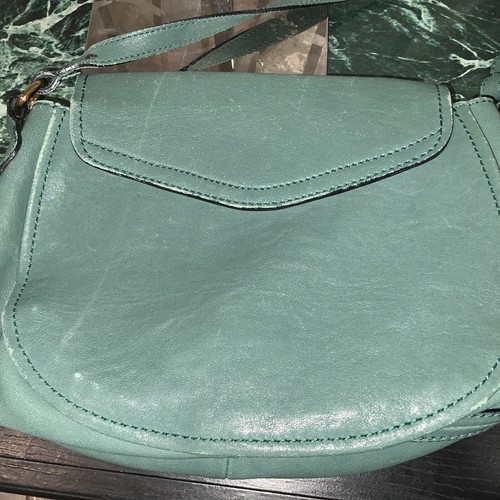 Chloé Elsie Women's Leather Shoulder Bag aqua color 01-13-50-65 - Picture 7 of 22