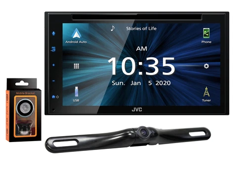 JVC KW-V66BT DVD receiver w/ fixed 6.75" touchscreen monitor+ Absolute Rearview
