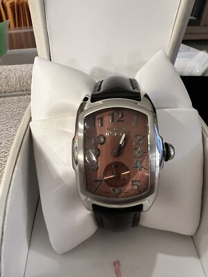Vtg - Invicta 2084 Lupah Brn Dial Qtz Swiss Movt. (Works  display picture 1