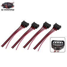4PCS For Toyota Camry 2.4L 2002-2010 Ignition Coil Female Connector Plug Harness