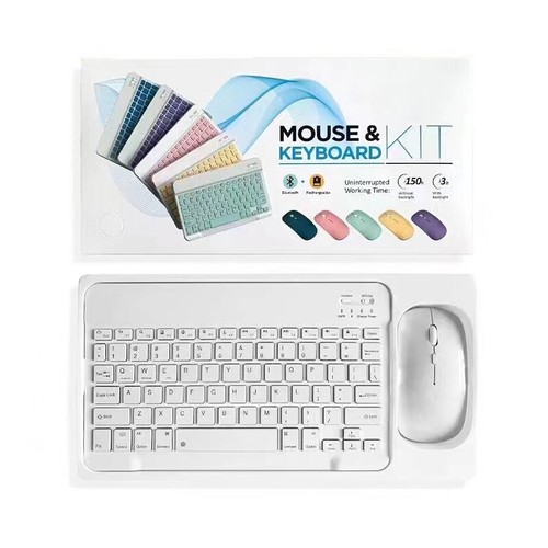 Wireless Bluetooth mouse keyboard suit ultrathin Rechargeable for PC ipad Mac - Picture 12 of 18