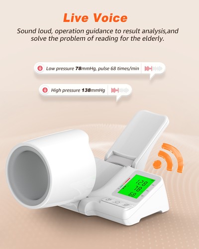 Digital Automatic Blood Pressure Monitor Electronic Sphygmomanometer BP Machine - Picture 3 of 9