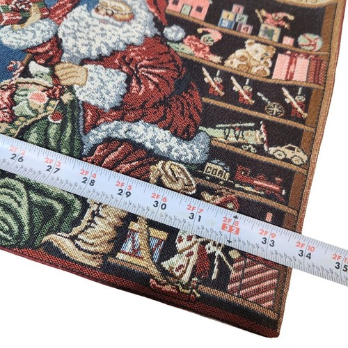 Needlepoint Weihnachten Santa Urlaub Tischläufer 34 Zoll Rechteck Baum Rentier - Bild 7 von 8