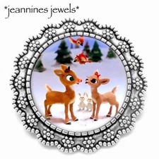 Rudolph BROOCH Pin Clarice Reindeer Vintage Retro TV Christmas Special Gift