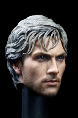 1/6 Quicksilver Aaron Taylor Johnson Head Sculpt for12'' Hottoys Male Figure Body