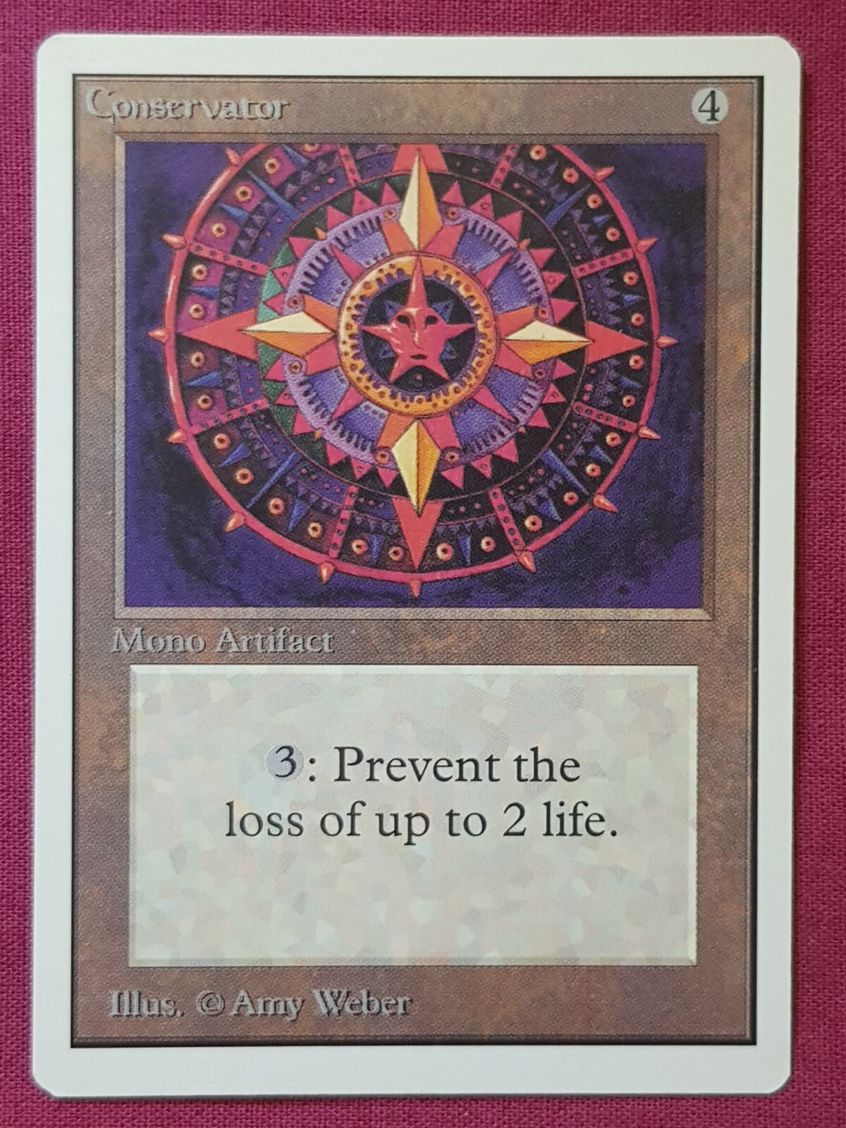 Magic The Gathering UNLIMITED CONSERVATOR artifact card MTG