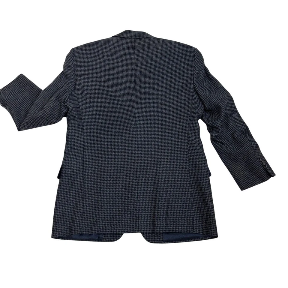 Blazer abrigo deportivo Tallia Uomo para hombre 41R 2 botones pata de gallo chaqueta de lana Foto 2 de 4