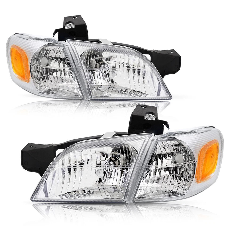 For 1997-2005 Pontiac Montana Chevy Venture Silhouette Chrome Headlight Headlamp - Image 2 of 4