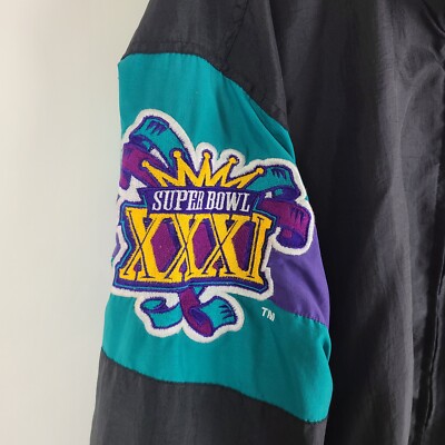 Mens XL Logo Athletic NFL Super Bowl XXXI 1997 Black New