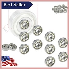 Noise-Free 30mm x 10mm x 9mm Ball Bearings - Carbon Steel Construction 10pcs 
