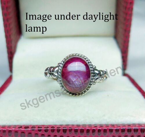 Natural Star Ruby Ring 925 Sterling Silver Ring Handmade Fine Ring All Size - Picture 2 of 10