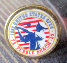 vtg - 1992 U.S. OPEN - Golf Ball Marker - Stem Metal - Pebble Beach Golf Links