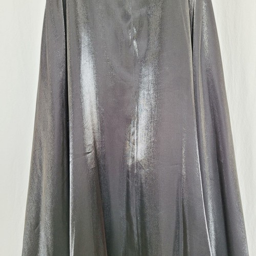 Black Taffeta A Line Full Length Formal Skirt Womens Size 12 VTG JS Collections - Picture 7 of 12