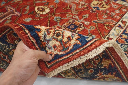 3 x 5 ft Red Bidjar Oriental Afghan Hand Knotted Traditional Area Rug - Picture 14 of 16