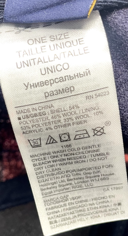 Gap + Pendleton Flannel Wool Hat OSFA - image 8