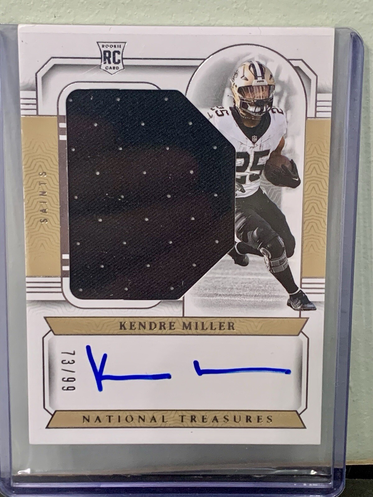 2023 Panini National Treasures - Rookie Patch Autographs Kendre Miller #177 /99