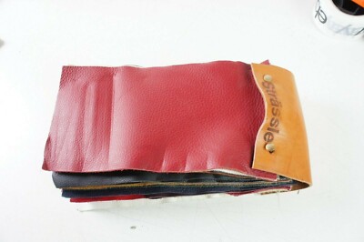 Strässle Leder Farb Muster Materialmuster 29 cm x 15 cm Bastler  Z-2171