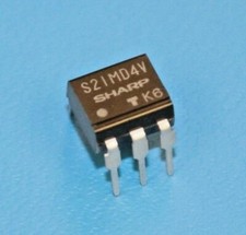 SHARP S21MD4V Phototriac Zero-Cross Hi-Noise Resistance DIP-6 Optocoupler, QTY-2