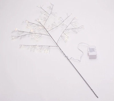 Bethlehem Lights 36'' Decorative Lit Metal Sprig w/ Clear Beads H229434  EW-B